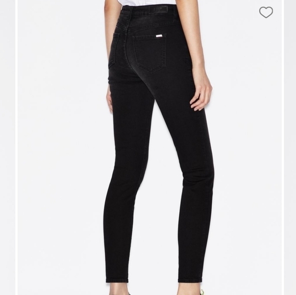 ARMANI EXCHANGE j27 super skinny button fly jeans black women's 25 - Picture 3 of 13